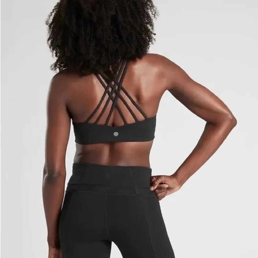 2 Athleta Bra with Strappy Back XXS Set Bundle Neutral Athletic